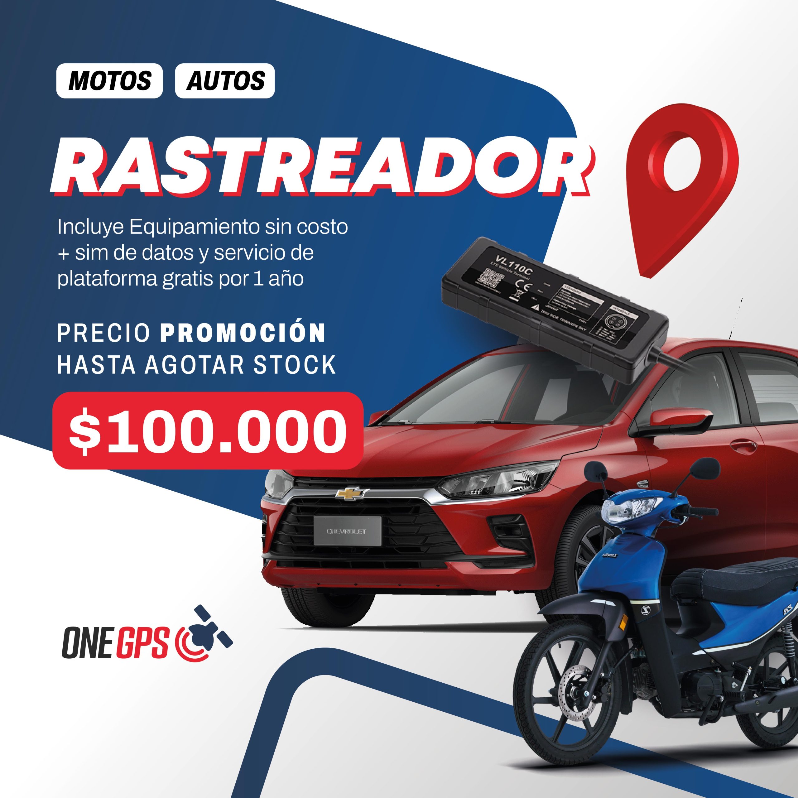 ONE GPS Equipo + Servicio (PROMO LANZAMIENTO)